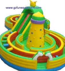 inflatable obstacle mazing