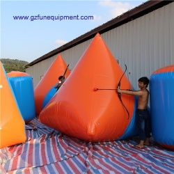 Paintball bunker inflatable archery tag