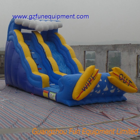Surfoard inflatable slide / kids water slide for sale