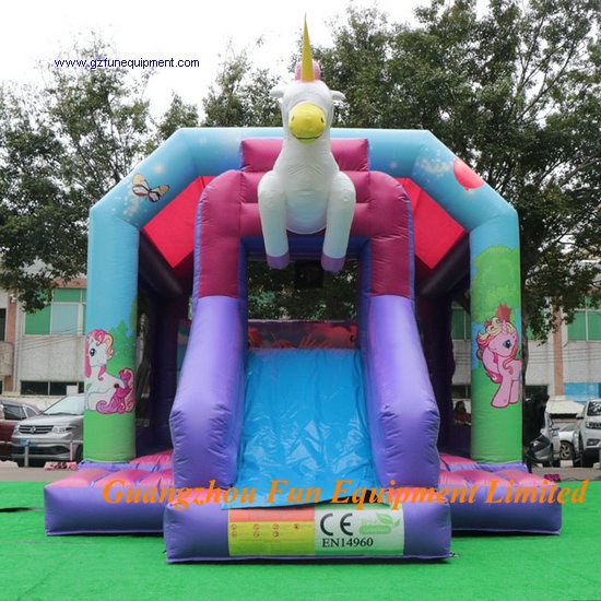 Customized design Disco Ponny commercial inflatable bounce house for sale