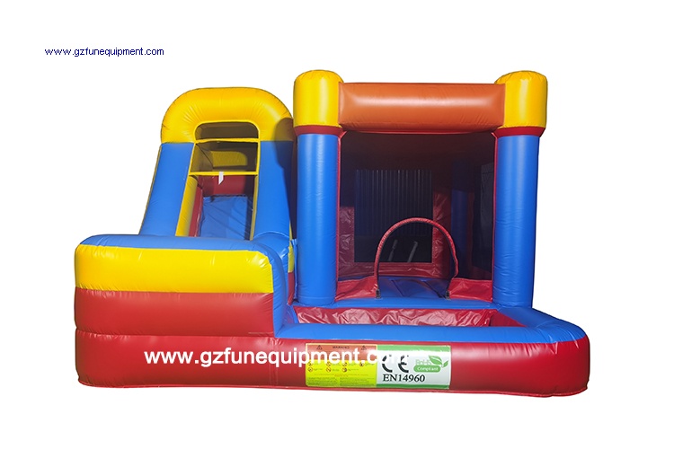 Outdoor 4.5x4.5m mini bounce house inflatable jumping house kids home use combo inflatable castle for sale