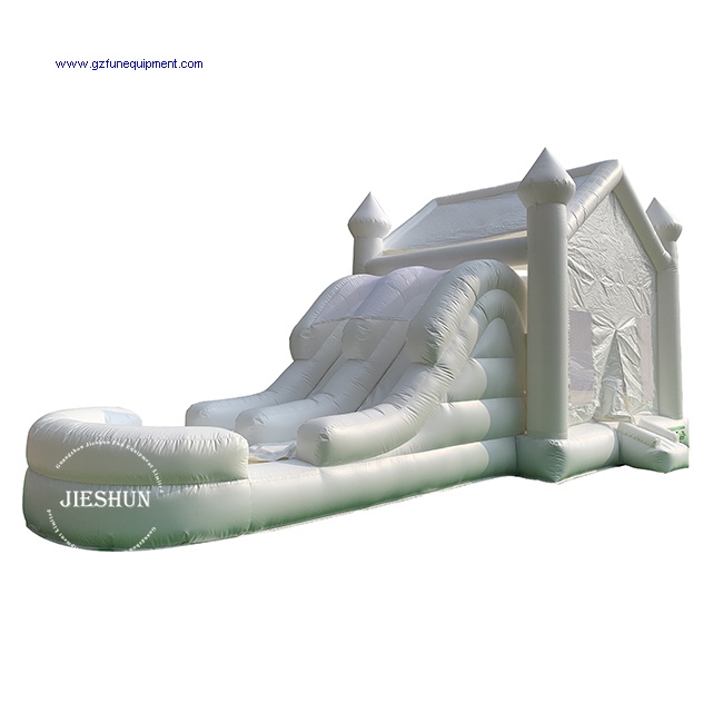 New cheap commercial white bouncy castle inflatable jumping house for kids