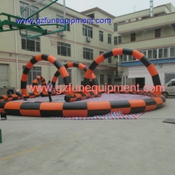 Inflatable race tracking