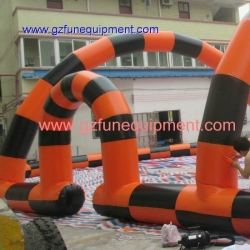 Inflatable race tracking