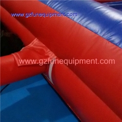 Inflatable basketball and football court