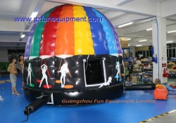 Disco bouncer castle with led lighting
