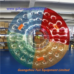 Colorful PVC inflatable water roller ball
