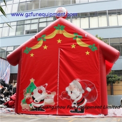 Customized design inflatable Santas Grotto Christmas advertising inflatable