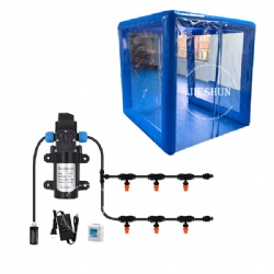 disinfection inflatable channel with spray systerm