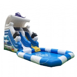 2020 Commercial giant Inflatable octopus slide with pool inflatable water slide for kids