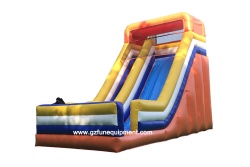 Hot sale big orange inflatable dry slide tobogan commercial inflatable slides for kids