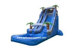 2021 new product blue inflatable water slide for kids