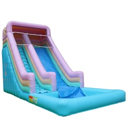 High quality hot sale commercial special material grade inflatable water slide inflatable slide with pool for summer