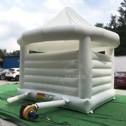 Outdoor bouncy castle cheap inflatable dome white bouncer jumping castle for kids