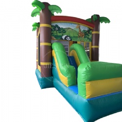 Hot selling inflatable jumper animal theme mini home use inflatable bounce house combo castle for kids