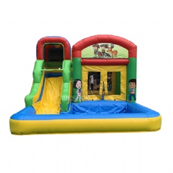 Popular inflatable bouncer pool, Cartoon character theme mini castle, inflatable bounce house for summer