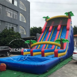 Coconut tree fun inflatable slide