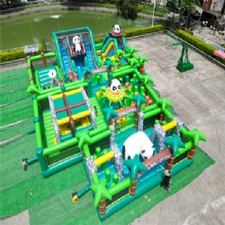 panda commercial inflatable amusement park