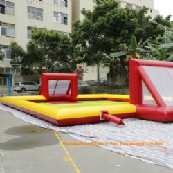 inflatable football arena / bumper ball pitch